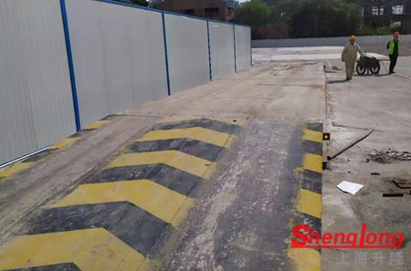 帶鋼制引坡12米二手地磅