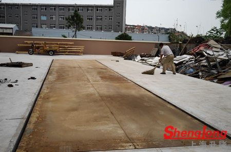 工廠(chǎng)3節(jié)120噸舊地磅